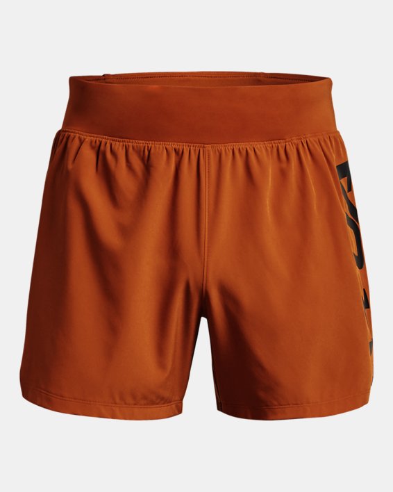 Men's UA Speedpocket 5" Shorts, Orange, pdpMainDesktop image number 7